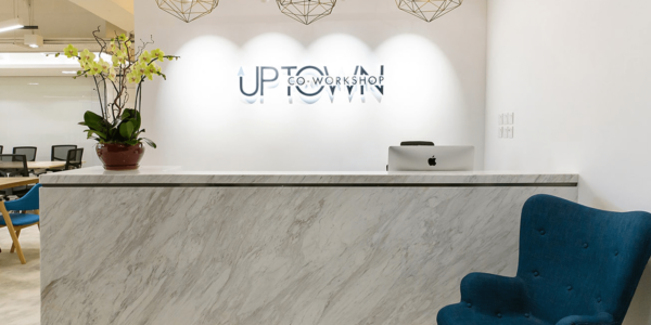 Uptown Co-workshop's reception desk